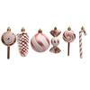 Christmas Tree Baubles Ornament Stylish Christmas Tree Hanging Pendant Baubles Decorations for Holiday Ornament