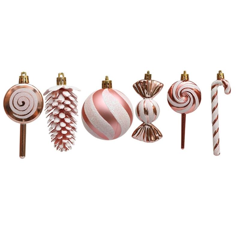 Christmas Tree Baubles Ornament Stylish Christmas Tree Hanging Pendant Baubles Decorations for Holiday Ornament