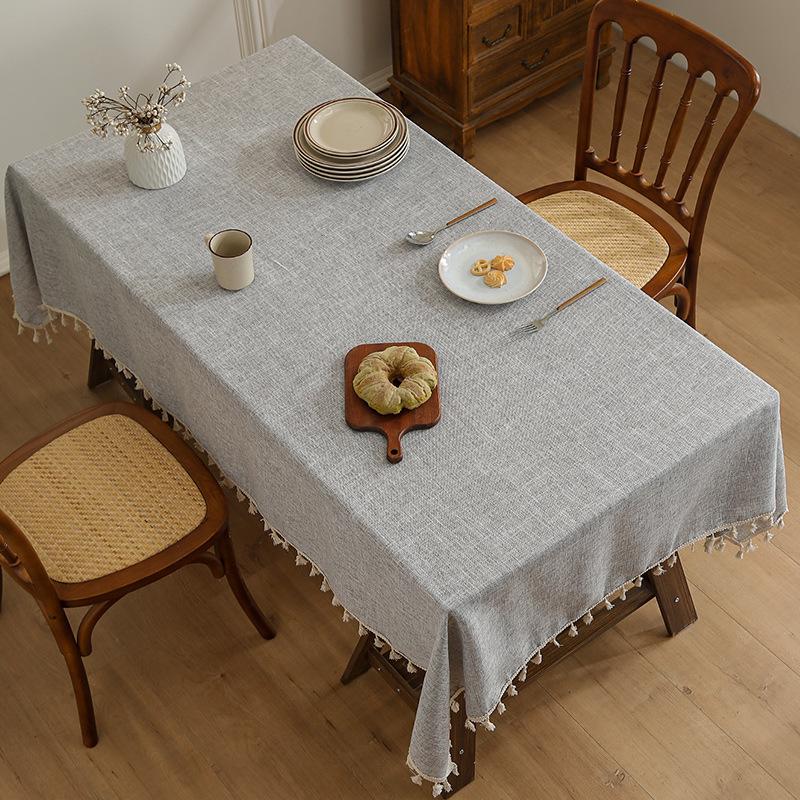Bamboo Linen Tablecloth Thickened Cotton And Linen Wind Fabric Japanese Conference Tablecloth Tablecloth Coffee Table Cloth