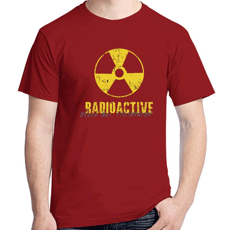 Vintage Radioactive Funny Graphic Tees Summer New Shirts And Tshirts Streetwear Cotton High Quality Unisexs Print T Shirt
