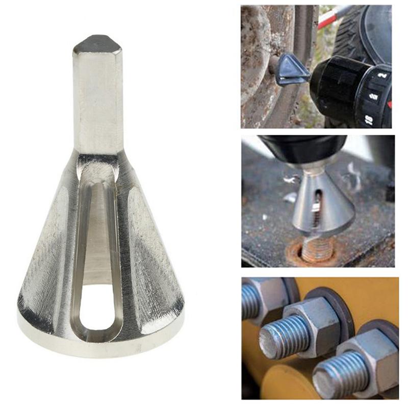 Deburring Trimming Scraper 1Pcs Angle Lap Attachment for Electric Drill Household Metal Corner Cleaner