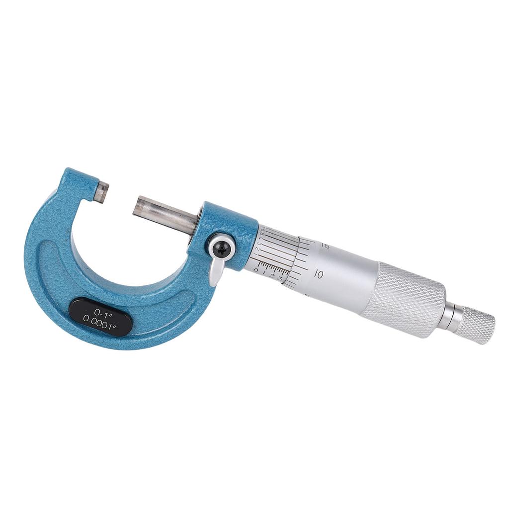 Outside Micrometer Inch 0 1in 0.0001in Graduation Machinist Tool Alloy Accurate Standard with Box