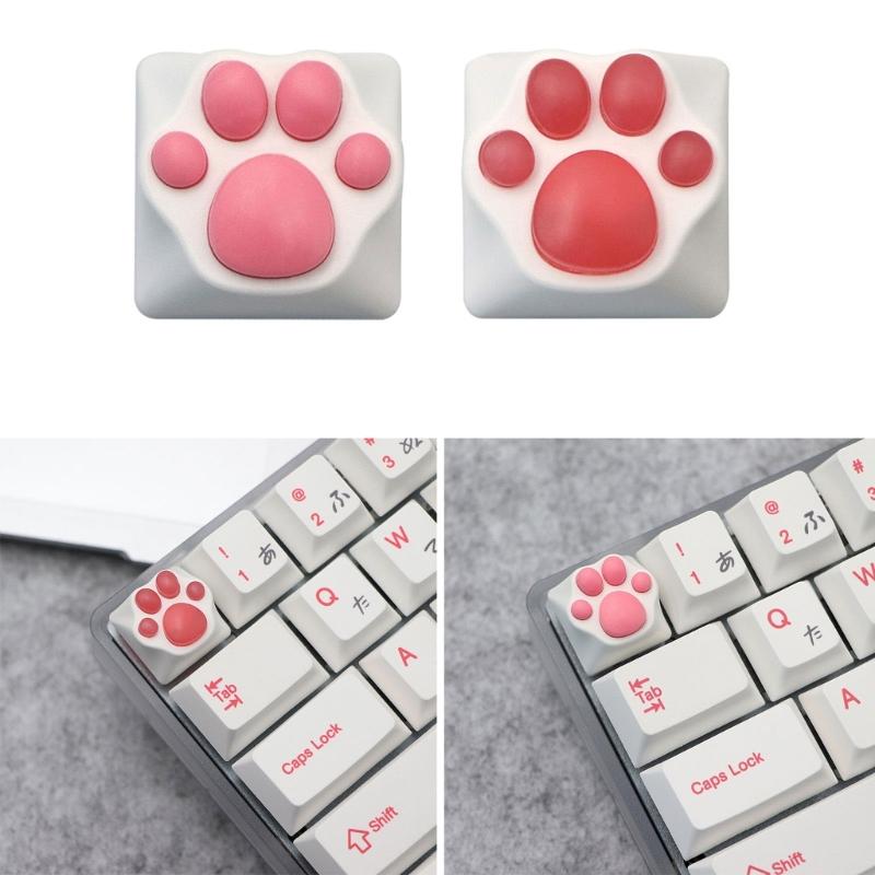Kitty Paws CatPaw Handmade Customizeds Silicone Keycap for Switches Mechanical Keyboards