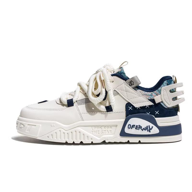 Men's Shoes Versatile for Spring and Summer Casual Design Niche Men's Board Shoes Youth Sports Thick Sole