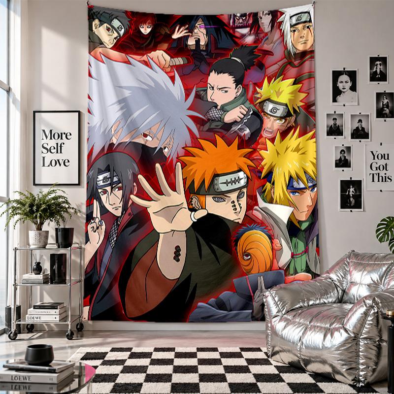 Wall TapestryNaruto Art Hanging Cloth Decorative Background Cover for Room Decoration