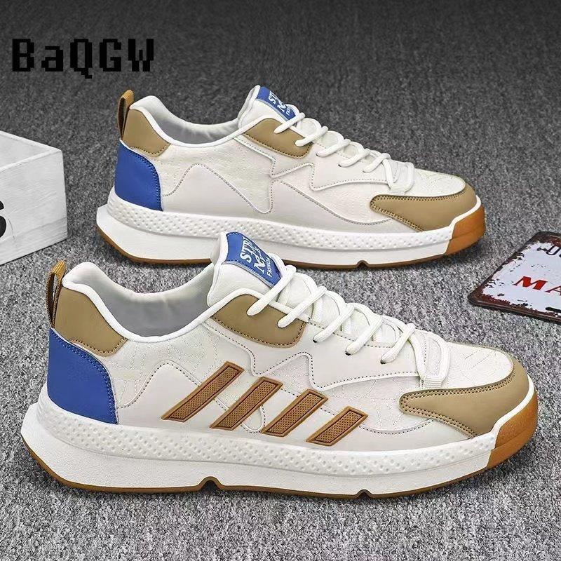 Модные повседневные кроссовки в полоску для мужчин — фото 3