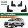 4PCS Car Mud flaps Splash Guards Mudguards Car Mud Flaps Compatible with Toyota Rush 2018 2019 2020 2021 2022 2023 2024