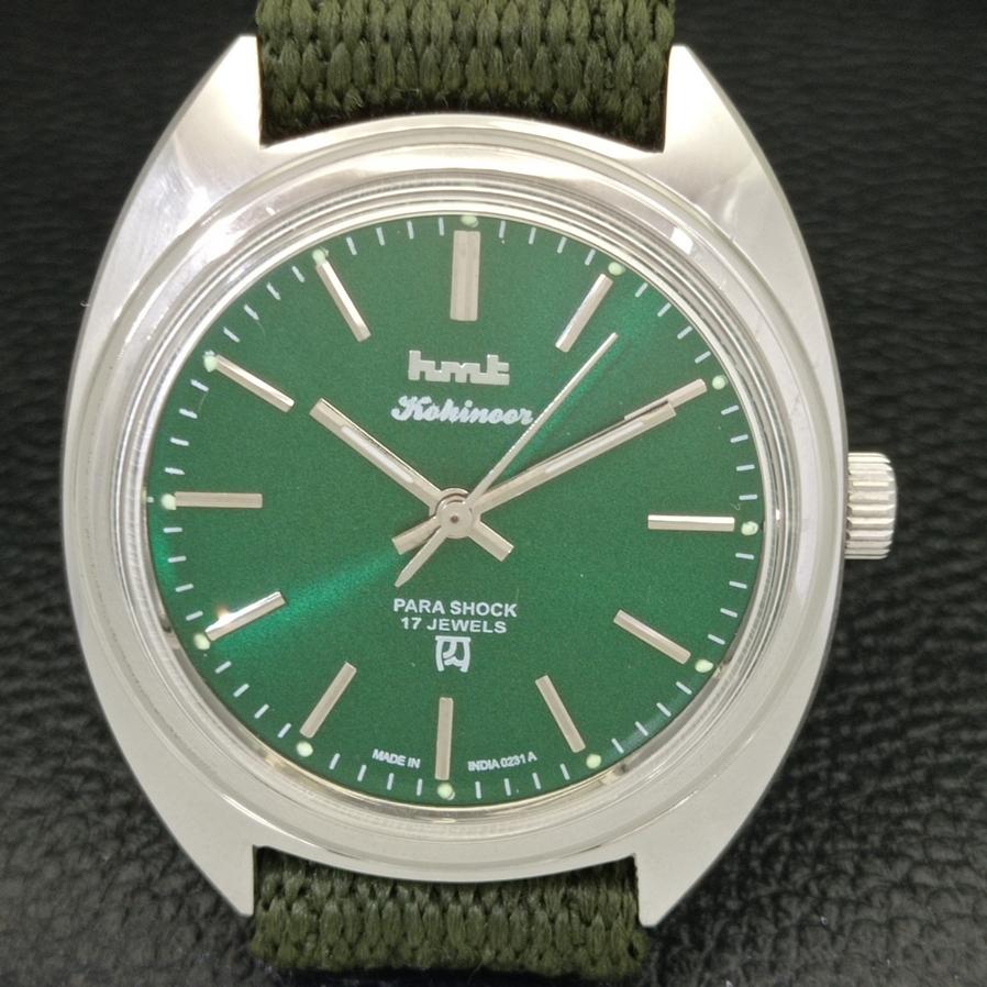 AUTHENTIC HMT WINDING GREEN DIAL WRIST WATCH FOR MENS A426477-2