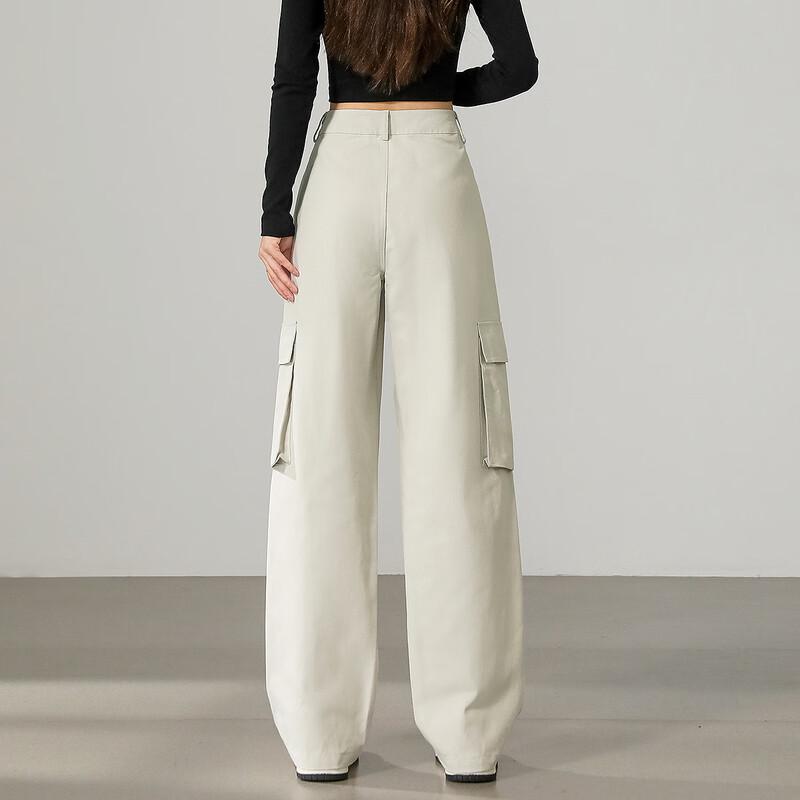 TonLion Women's Loose Fit Multi-Pocket Wide-Leg Pants