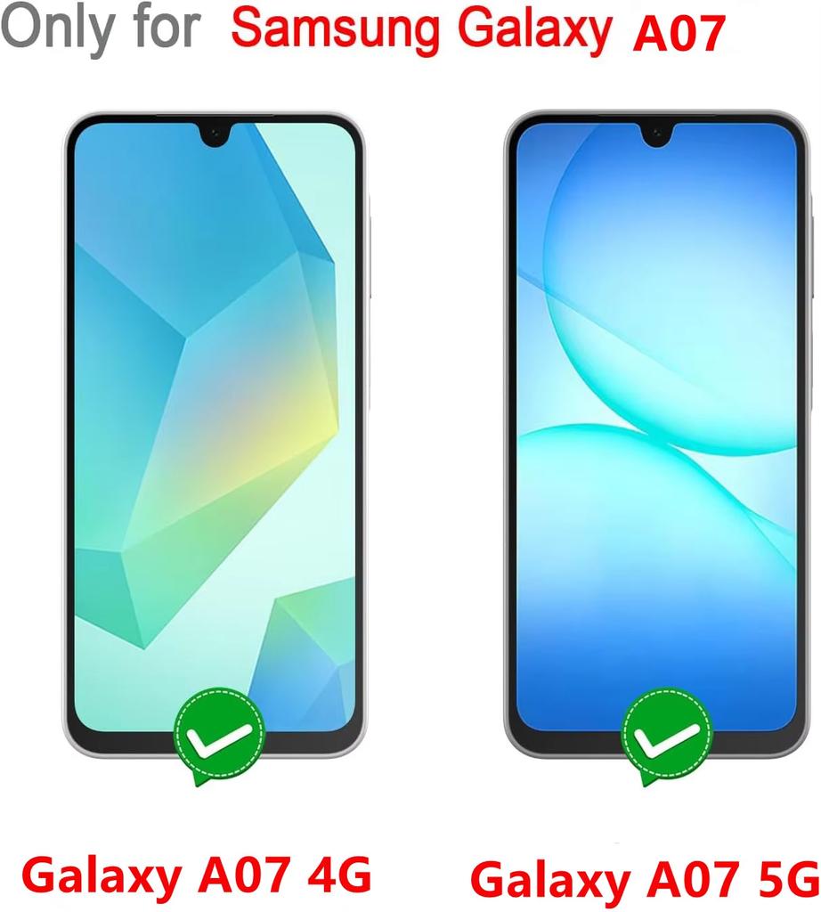 3pcs For Galaxy A07 Full Cover Tempered Glass For Samsung Galaxy A07 4G A07 5G Screen Protector Glass Film