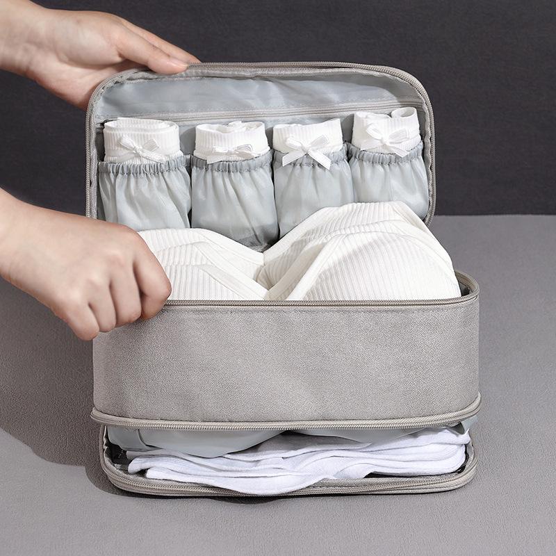 Portable Travel Underwear and Socks Storage Bag