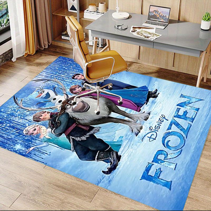 1pc Frozen Disney Home Office, Durable Polyester Floor Mat with Easy, Office Decor, Urban Style, Nonslip Backing, Highquality Fabric