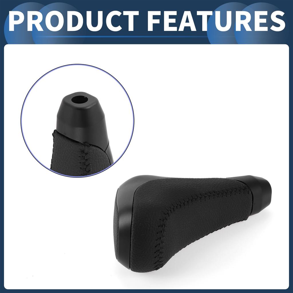 INFINAUTO Automatic Gear Shift Automotive Gearbox Stick Shifter Lever Knob for Toyota 4Runner Plastic Faux Leather 1pc Knob, 2012-2021, Black,