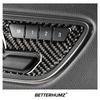 Carbon Fiber For Mercedes Benz A Class W176 CLA C117 GLA X156 Car Seat Adjust Panel Trim Frame Sticker Auto Interior