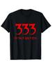 Unisex 333 Im Only Half Evil Letter Print Graphic Tee Unisex Tshirt Casual Retro Vintage Humor Streetwear Plus Size Fashionable