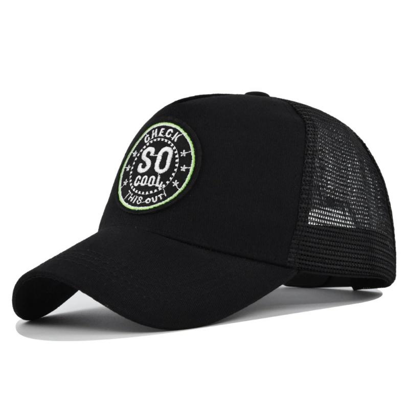 Tak Fajny Siatkowy Kapelusz Baseballowy z Haftem Nowy Letni Jednolity Kapelusz Przeciwsłoneczny Mężczyźni Kobiety Unisex-Młodzież Bawełniane Czapki Snapback Modna Czapka Hip Hop