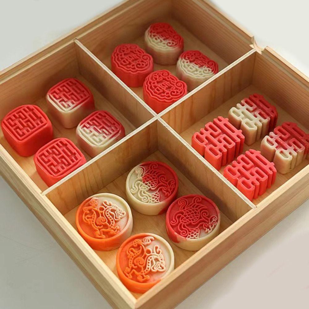 Chinese Style 3D Pudding Mold Silicone Chocolate Mold BPA Free Mousse Mould  Wedding Pastry