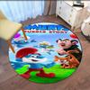The Smurfs Printed Round Rug Carpet Chair Rug Area Rug Entryway Doormats,for Office Chair Living Room Bedroom Kitchen Room.