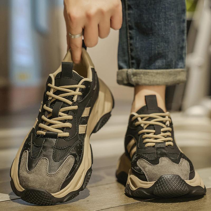 Shoes Autumn non-slip and wear-resistant casual sports Forrest Gump running sports lightweight black dad shoes