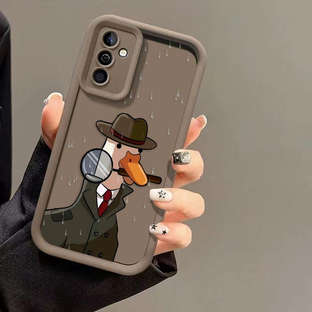 Cute Funny Duck Phone Case For Infinix SMART SPARK 9 10 20C 30C 40C CAMON 20 30 40 POP 8 POVA 6 7 ITEL A70 A80 A90 Cover Case