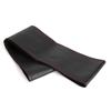 38cm 15in Leather Steering Wheel Cover     Embossing Needles&Thread Kit Car Interior Decoration(Black Red )