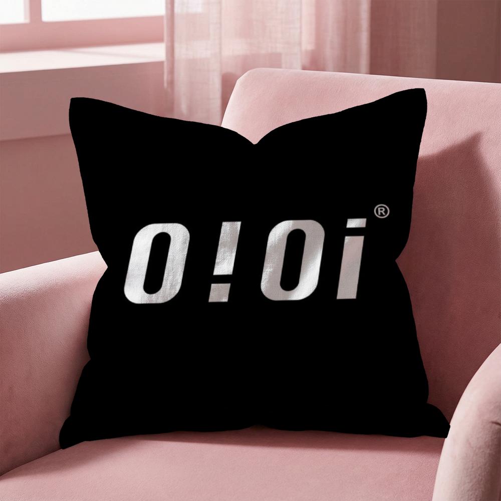Cute Design O-Oioi Classic Cushion Cover Multi-Scene Pillow Cover for Home & Car - Reversible, Soft & Durable for Daily Use