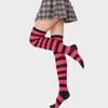 Pruhované modrobílé podkolenky pro cosplay pro ženy - Anime podkolenky