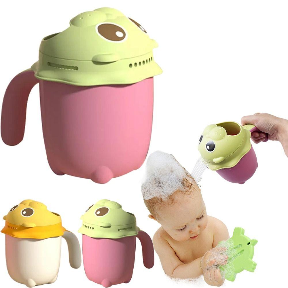 Cartoon Animal Shape Baby Shampooing Cup Thick Baby Shower Waterfall Rinser  Wash Hair