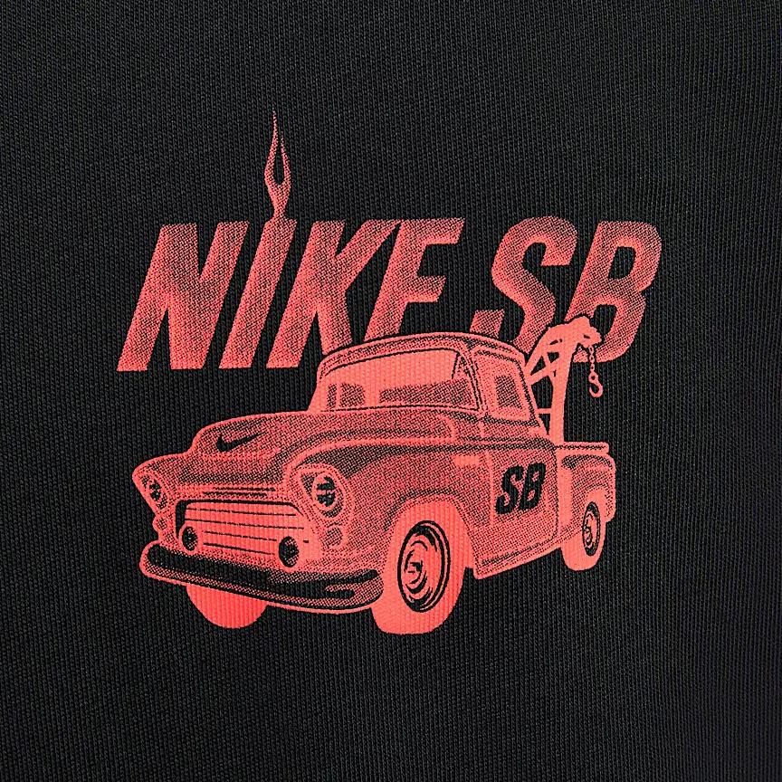 Nike SB Logo Loose Fit Skateboard T-Shirt Men Tops Black HJ0821-010