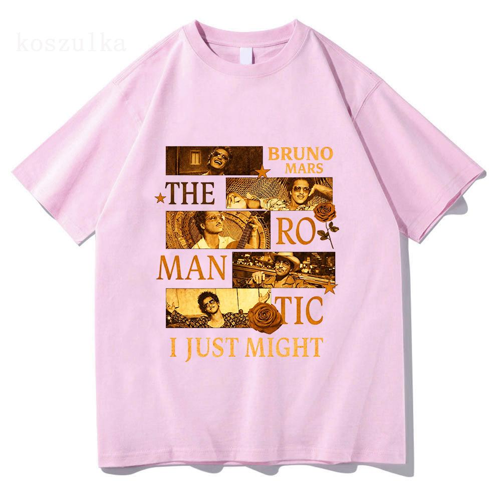 Bruno Mars 2026 RoUnisextic Tour Embroidered TShirt Popular Soul Concert TShirt Mini Retro Music Fan Peripheral Goods Tour
