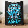 Custom Name 67 Theme Printed Blanket - Perfect for Couch, Bed, Travel & Outdoor Use | Machine Washable, Cozy & Durable.
