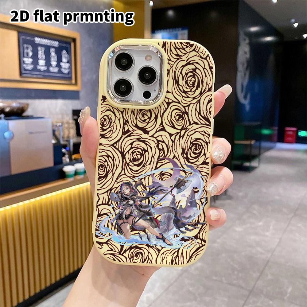 Phone Case: 2D Flat Design Suitable for iPhone 18 17 16 15 14 13 Pro Protective Case, Couple Style, Axe-wielding Girl, Christmas and Halloween Gifts
