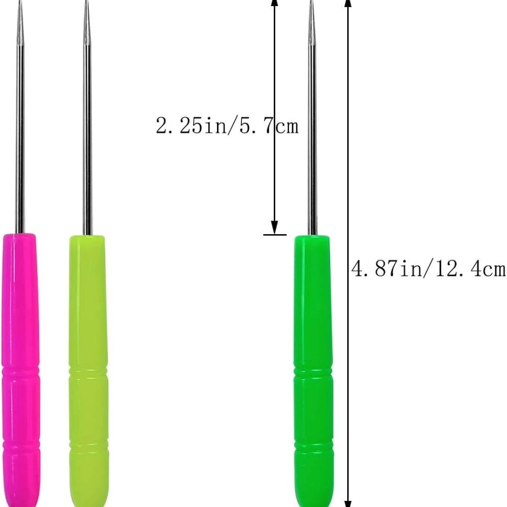 10 ks 12cm barevná plastová rukojeť ručně vyráběné DIY hliněné nástroje sada vrtaček děrování bot rovné šídlo