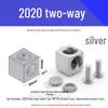 Standard Euro 3030/4040 Aluminiowy Trójstronny Złącze Kątowe Prawidłowe do Profili Przemysłowych