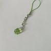 Elegant Crystal Clovers Phone Accessory Youthful Crystal Four Leaf Clovers Phone Hanging Charm Stylish Phone Charm Gift