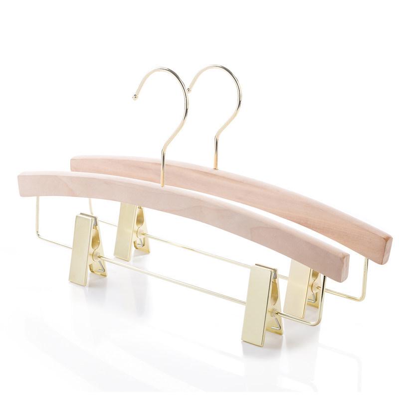 Korean Style Wooden Non-Slip Trouser Hanger with Moon-Shaped Clips for Men and Women 5 pieces 1630₽