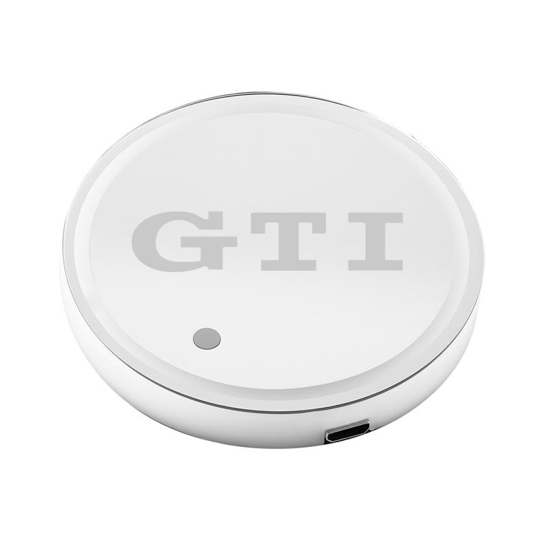 hijk1 Car Glowing Coasters LED Light Water Cup Mat For VW Golf Amarok T5 Phaeton GTI Teramont ID3 Car USB Charging Coasters keychain