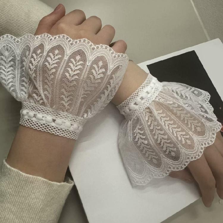 Cavity Out Arm Sleeve Attachments Stretchy Material For Smooth Blending With Dresses Tops Blouses