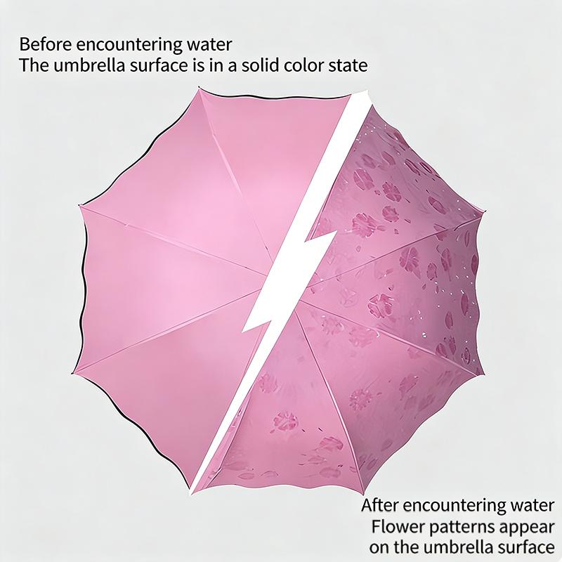 Automated 3 Fold Umbrella UV Protection Windproof Compact Folding Rain Sun Shelter for Business Travel