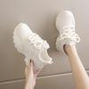 Fleece Small Size Platform Dad Shoes Autumn and Winter New Leather Sports Casual Cotton Shoes