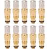 Valve Stem Air Liquid Valves Brass Tire Core Housings Replacement (Pack of 10