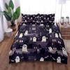 Spooky Ufo Halloween Duvet Cover Set King Queen Double Full Twin Single Size Bed Linen Set