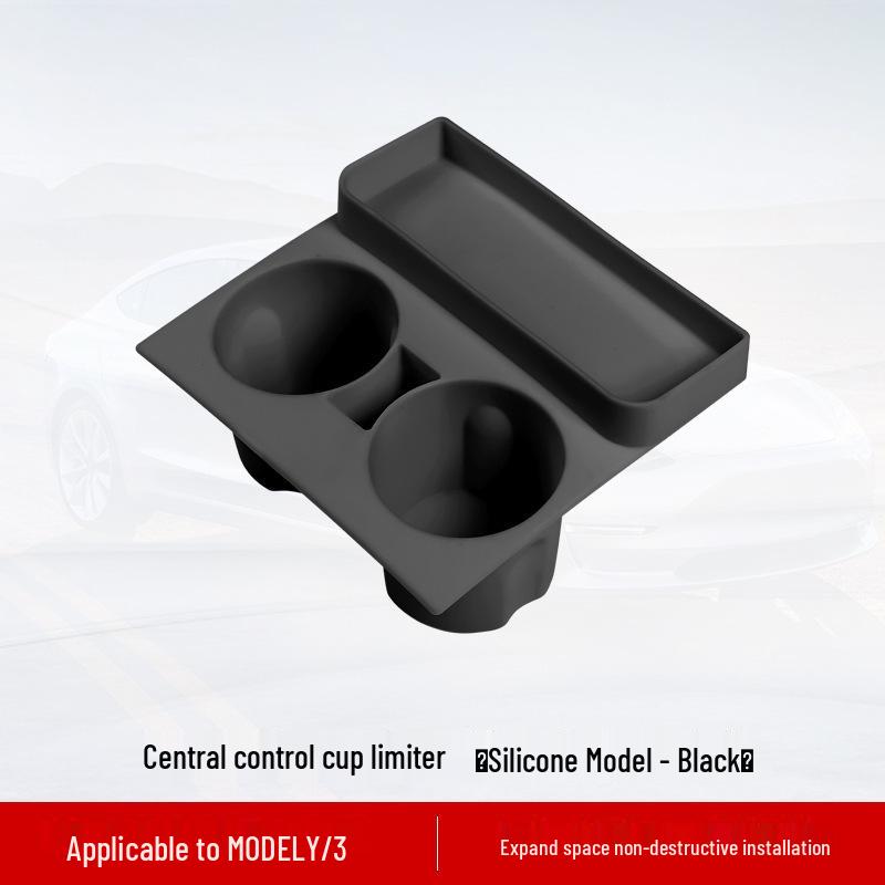 Tesla Model 3/Y Silicone Anti-slip Cup Holder Limiter