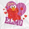 Sesame Street Womens/Ladies Love Elmo Valentine's Day T-Shirt