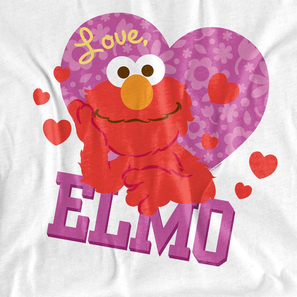 Sesame Street Womens/Ladies Love Elmo Valentine's Day T-Shirt