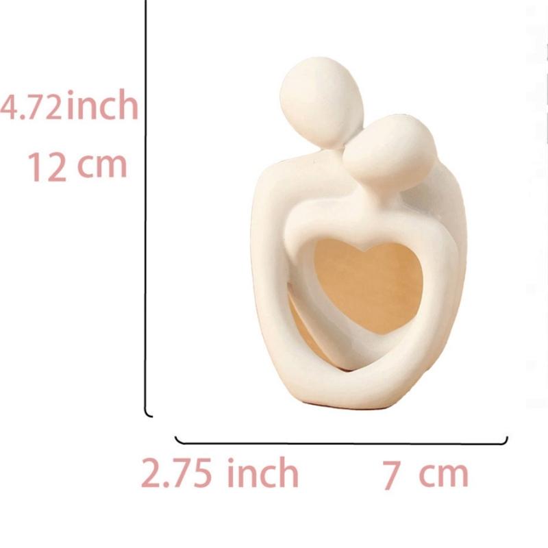 Abstract Embracing Couple Sculpture Resin Figurine Art Statue For Bedroom Tabletop Decor Romantic Centerpiece Gift For Couples