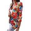 New Fashion Women's Printed Blazer, Casual Spring Outerwear, European American Style, Popular For Crossborder Women