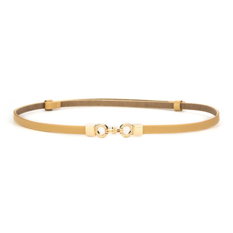 Women's Stylish Thin Leather Belt for Skirts, Dresses, and Coats