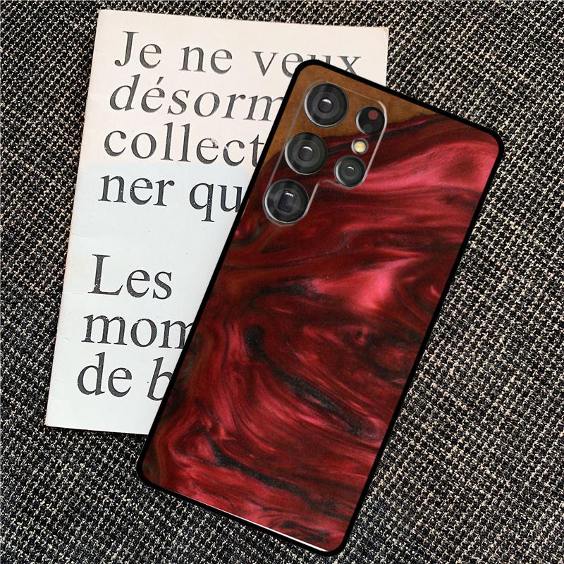 Traveler Protective Wood Resin Case For Samsung Galaxy S24 S25 Ultra S20 S21 S22 S23 Ultra S9 S10 Plus S25 FE Back Cover