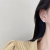 Delicate Small Cat Eye Stone Rabbit Earrings S925 Silver Pin Elegant Jewelry For Women